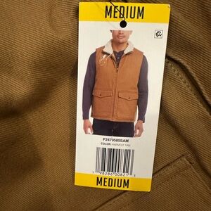 Weatherproof Harvest Tan Men's Vest size M